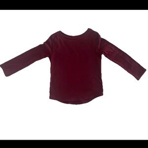 Cat & Jack T Shirt Red Long Sleeve Art Print Size 4T (0615)